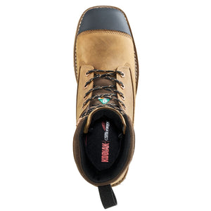 Kodiak Lundbreck 8" Men's Waterproof Composite Toe Work Boot 1167BN - Dark Brown