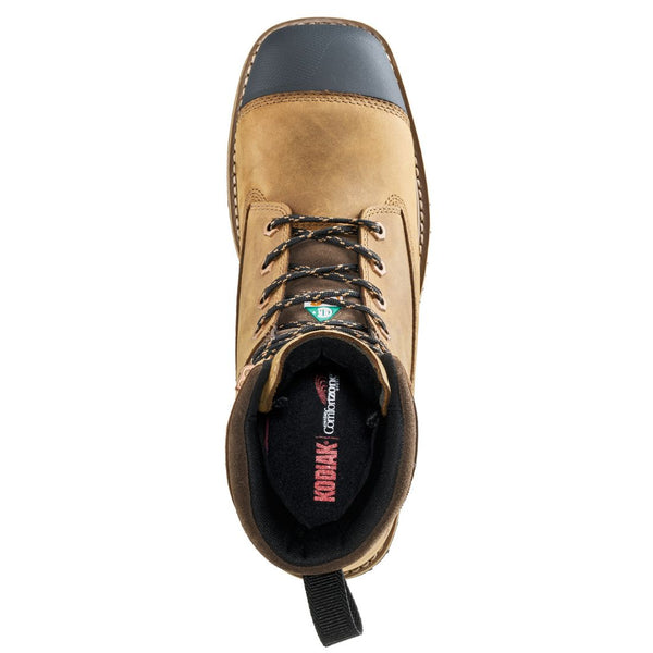 Kodiak Lundbreck 8" Men's Waterproof Composite Toe Work Boot 1167BN - Dark Brown