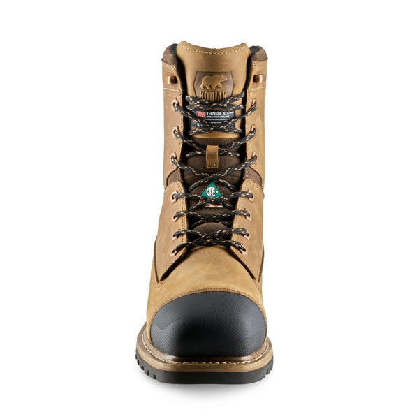 Kodiak Lundbreck 8" Men's Waterproof Composite Toe Work Boot 1167BN - Dark Brown
