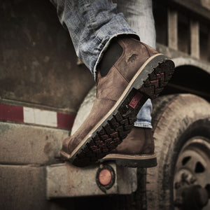 Kodiak Lundbreck Chelsea Men's 6" Composite Toe Pull On Work Boot 1018DB - Brown