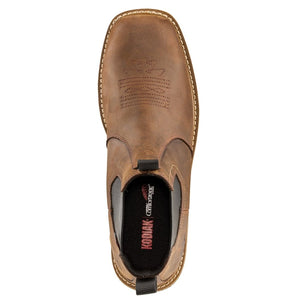 Kodiak Lundbreck Chelsea Men's 6" Composite Toe Pull On Work Boot 1018DB - Brown