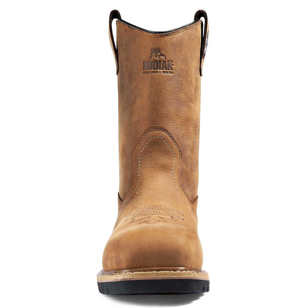Kodiak Lundbreck Unisex Waterproof Pull-On Composite Toe Work Boot 837CBN - Brown