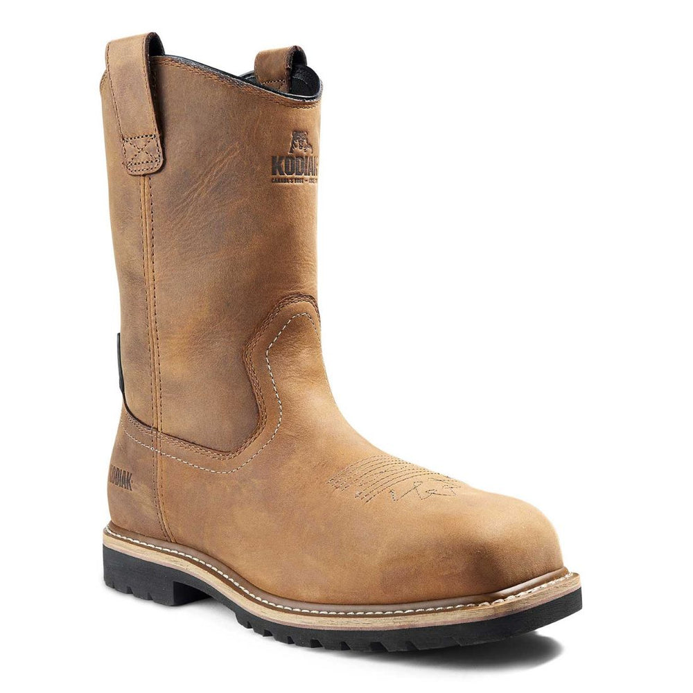 Kodiak Lundbreck Unisex Waterproof Pull-On Composite Toe Work Boot 837CBN - Brown