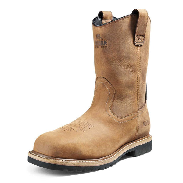 Kodiak Lundbreck Unisex Waterproof Pull-On Composite Toe Work Boot 837CBN - Brown