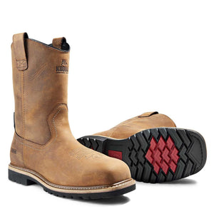 Kodiak Lundbreck Unisex Waterproof Pull-On Composite Toe Work Boot 837CBN - Brown