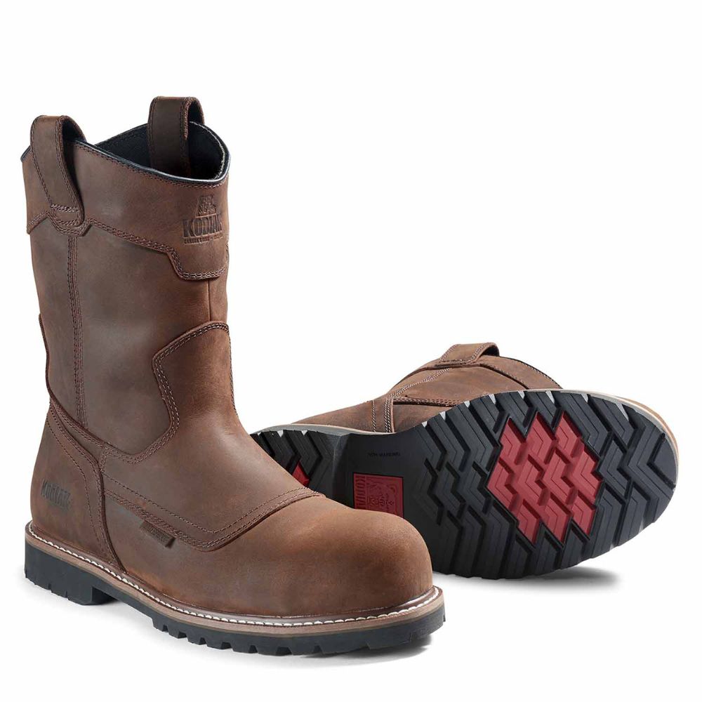 Kodiak McKinney Wellington Men's Waterproof Pull-On Composite Toe Work