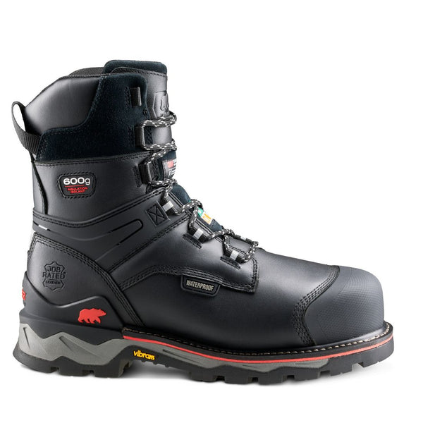 Kodiak Neragon Arctic Men's 8" Waterproof Insulated Composite Toe Work Boot 1095BK - Black