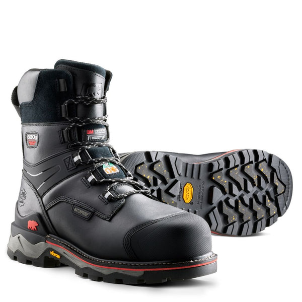 Kodiak Neragon Arctic Men's 8" Waterproof Insulated Composite Toe Work Boot 1095BK - Black