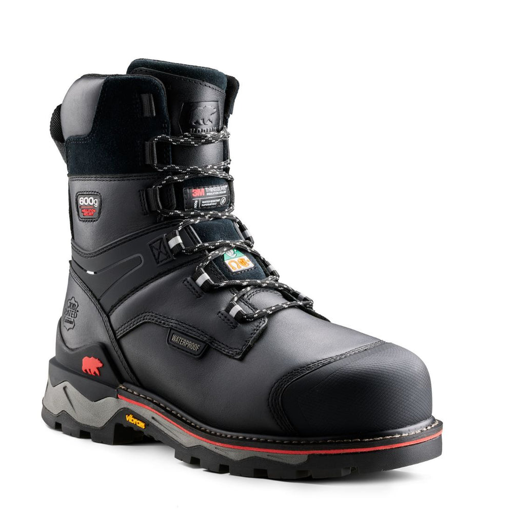 Kodiak Neragon Arctic Men's 8" Waterproof Insulated Composite Toe Work Boot 1095BK - Black