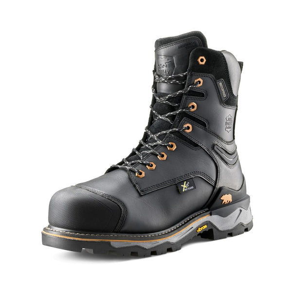 Kodiak Neragon Men's 8" Internal MET Guard Waterproof Composite Toe Work Boot 1305BK - Black
