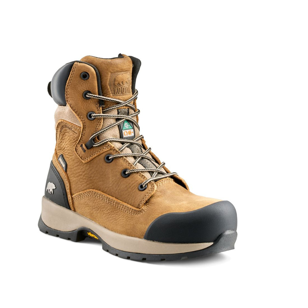Kodiak Quest Bound Women's 8" Waterproof Composite Toe Work Boot 1309TN - Tan