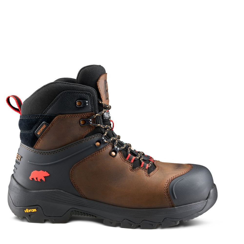Kodiak Sawback Men's 6" WP Hiker Composite Toe Work Boot 1262DB - Brown
