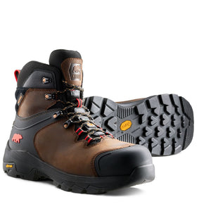 Kodiak Sawback Men's 6" WP Hiker Composite Toe Work Boot 1262DB - Brown