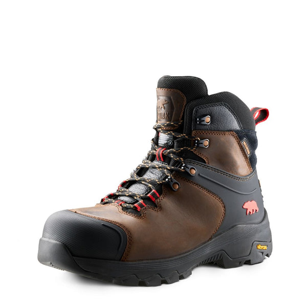 Kodiak Sawback Men's 6" WP Hiker Composite Toe Work Boot 1262DB - Brown