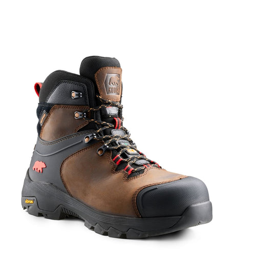 Kodiak Sawback Men's 6" WP Hiker Composite Toe Work Boot 1262DB - Brown