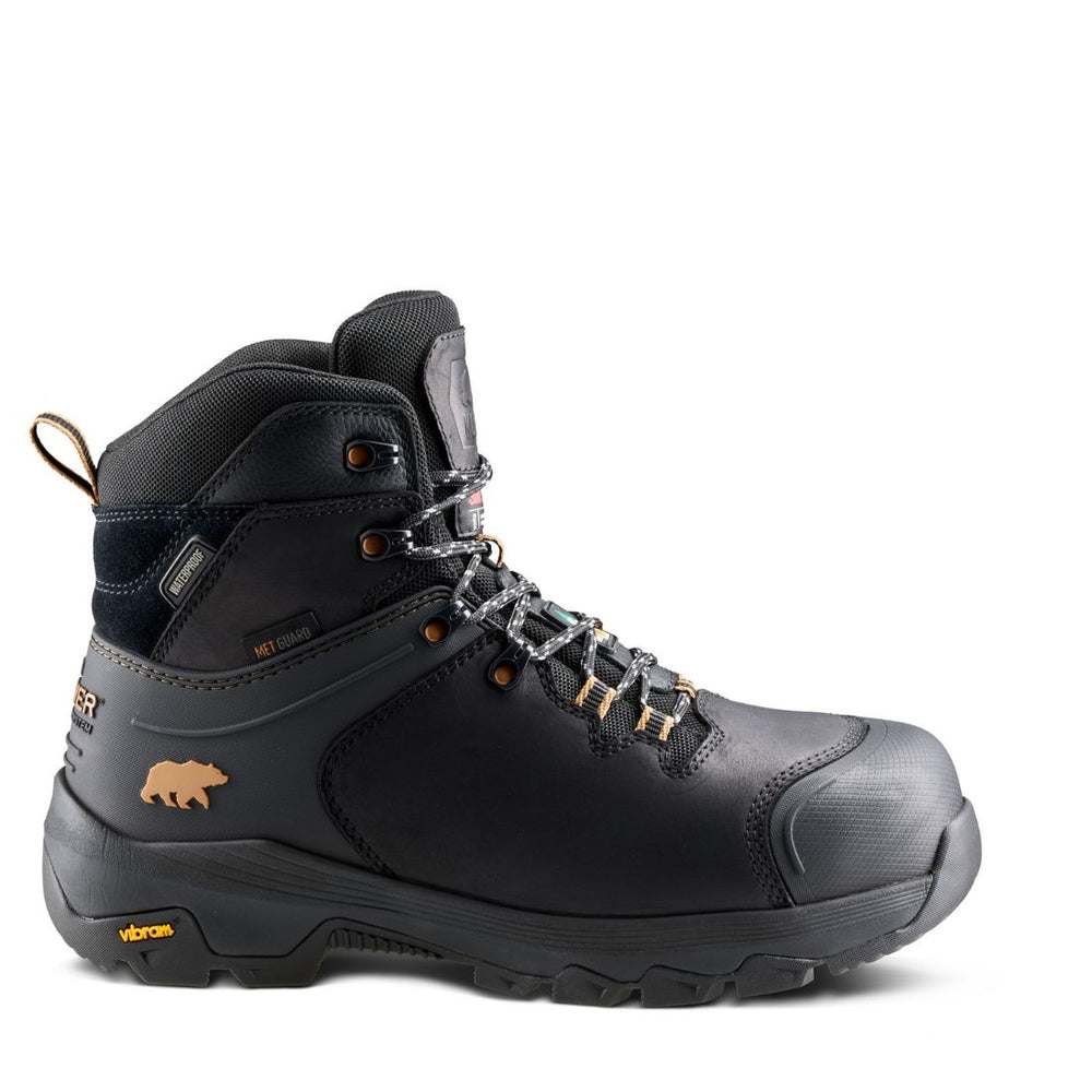 Kodiak Sawback Men's 6" WP Hiker Composite Toe with Internal MET Guard Work Boot 2311BK - Black