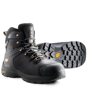 Kodiak Sawback Men's 6" WP Hiker Composite Toe with Internal MET Guard Work Boot 2311BK - Black