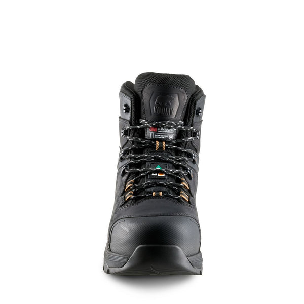 Kodiak Sawback Men's 6" WP Hiker Composite Toe with Internal MET Guard Work Boot 2311BK - Black