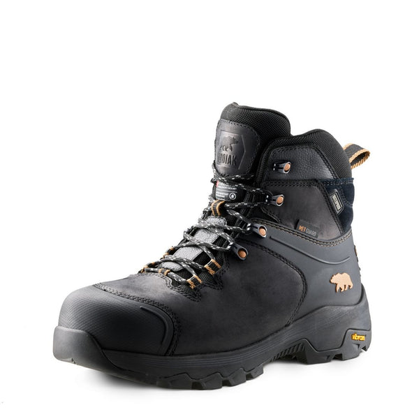 Kodiak Sawback Men's 6" WP Hiker Composite Toe with Internal MET Guard Work Boot 2311BK - Black