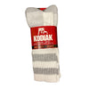 Kodiak Steel Toe Cotton Crew Sock - White