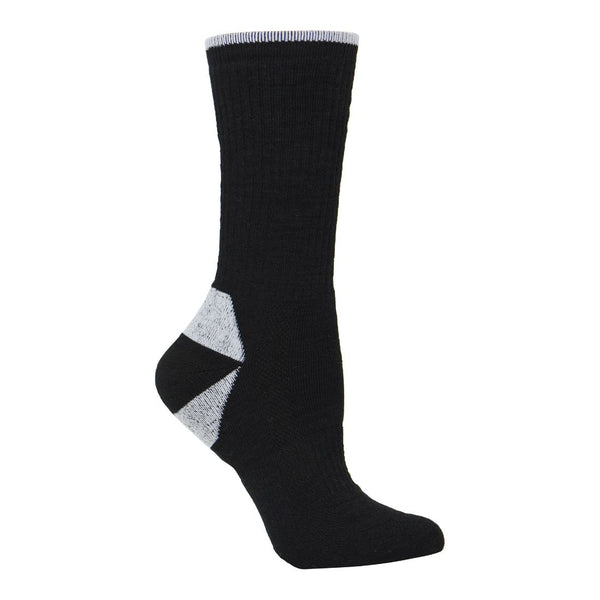 Kodiak Women's Cotton Blend 2-Pack Work Socks 5964-2L - Black/Grey Mix