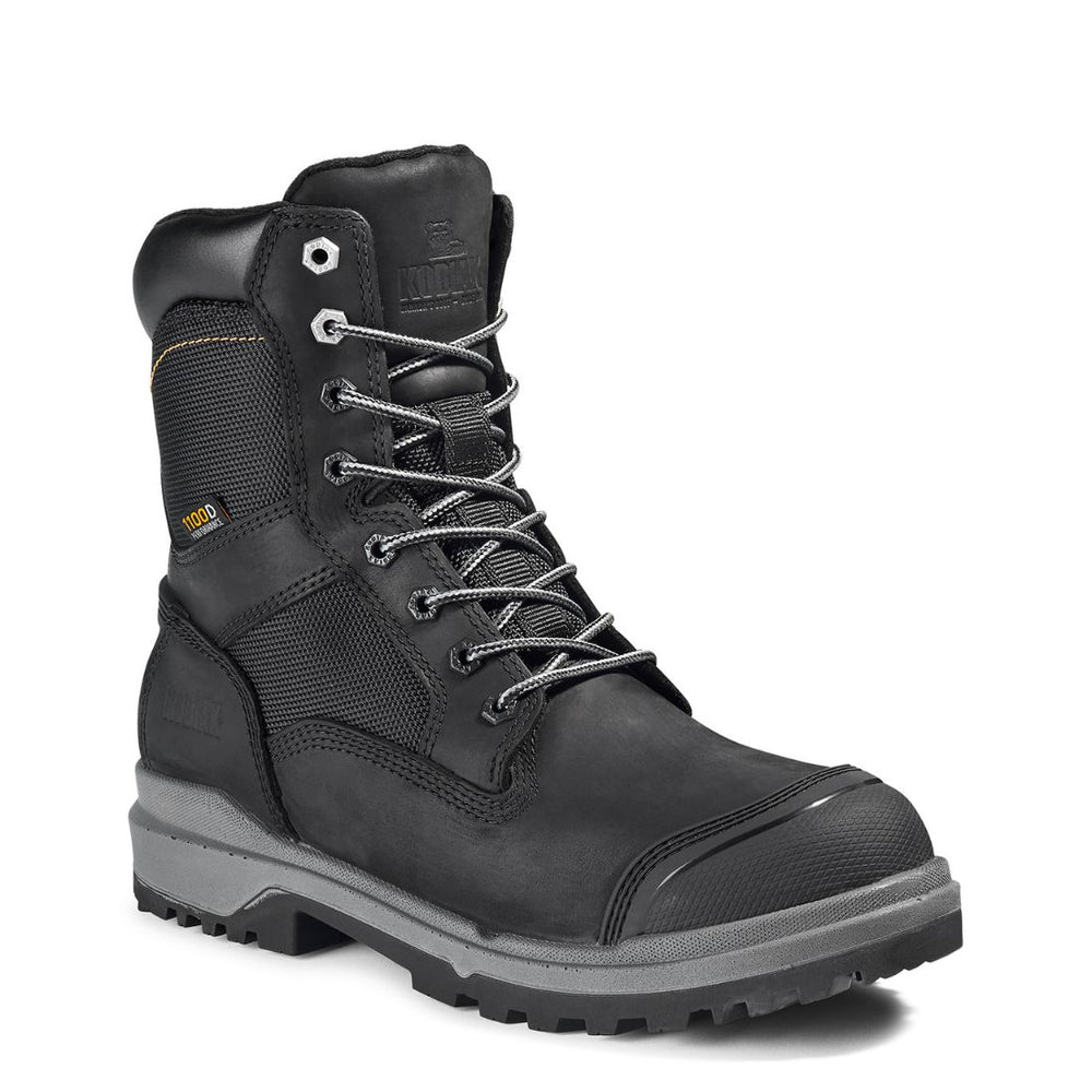 Kodiak Karluk 1100D Men's 8" Composite Toe Work Boot 1282BK - Black