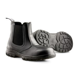 Mellow Walk Women 's 6" Steel Toe Pull On Work Boot 403049BLK