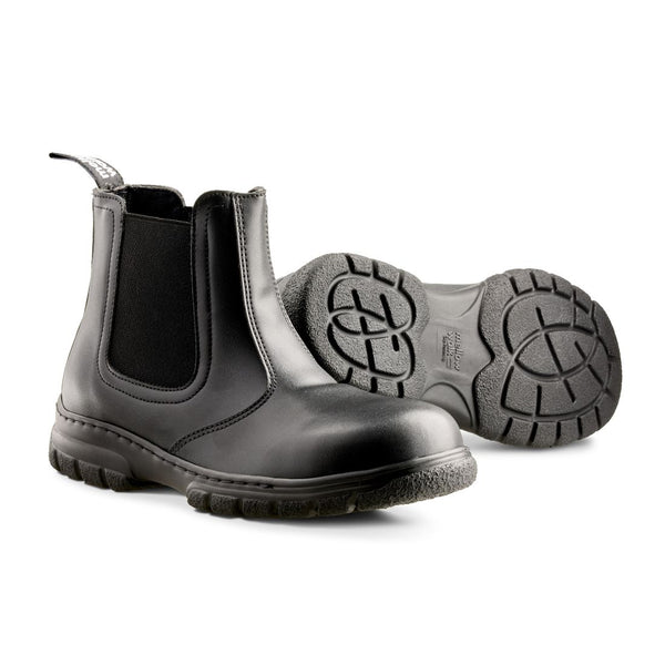 Mellow Walk Women 's 6" Steel Toe Pull On Work Boot 403049BLK