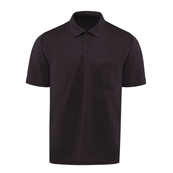 SIZE SMALL ONLY: Men's Red Kap Short Sleeve Performance Knit® Pocket Polo - Black