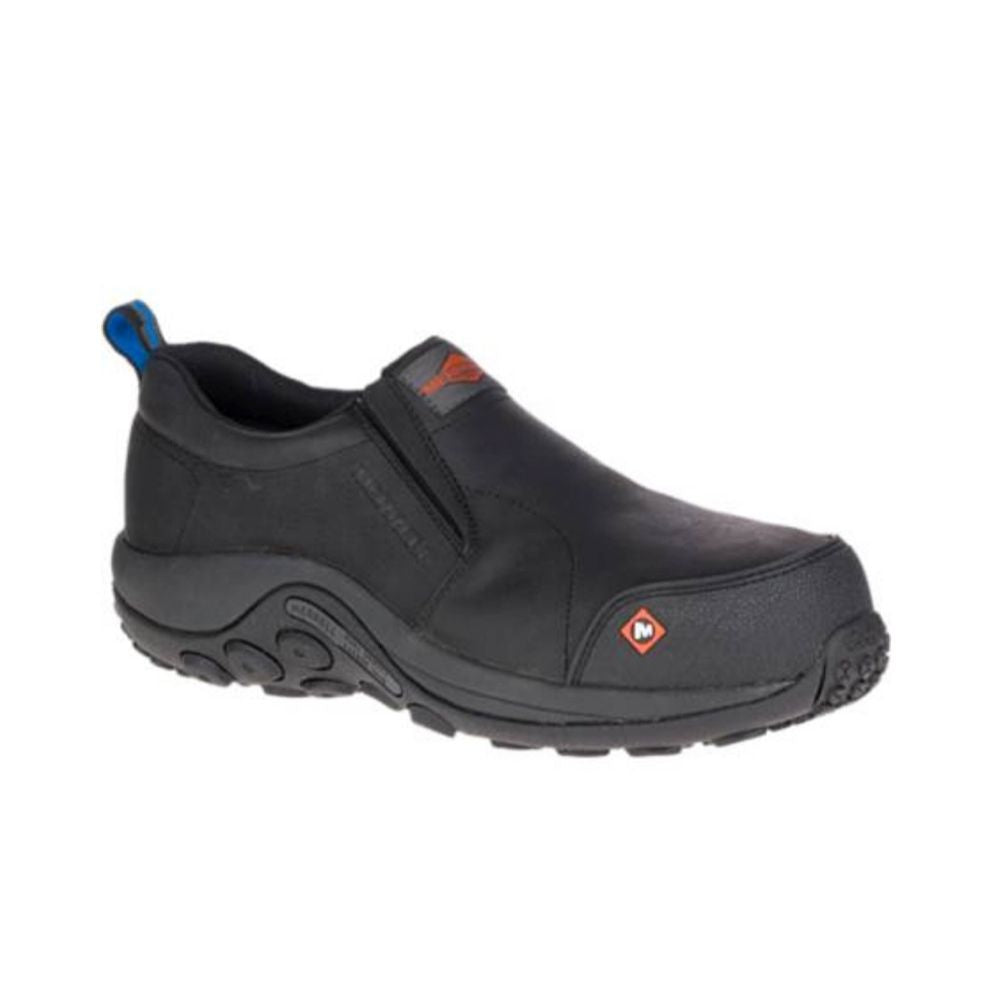 Merrell Jungle Moc Unisex Composite Toe Slip on Work Shoes - Black J00 ...