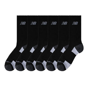 New Balance 6-Pack Performance Cushioned Crew Socks