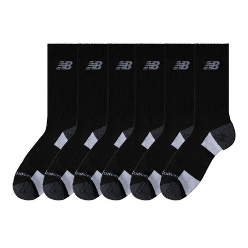 New Balance 6-Pack Performance Cushioned Crew Socks
