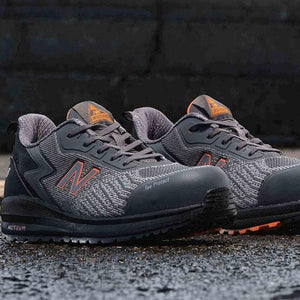 New Balance Speedware Men's Lightweight Composite Toe Safety CSA Shoe MCSPEHP-G - Grey/Orange