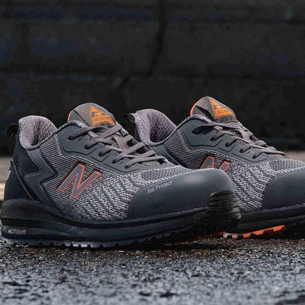 New Balance Speedware Men's Lightweight Composite Toe Safety CSA Shoe MCSPEHP-G - Grey/Orange