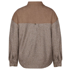 P&F Women's Corduroy and Wool Work Overshirt PF2008-02 - Taupe