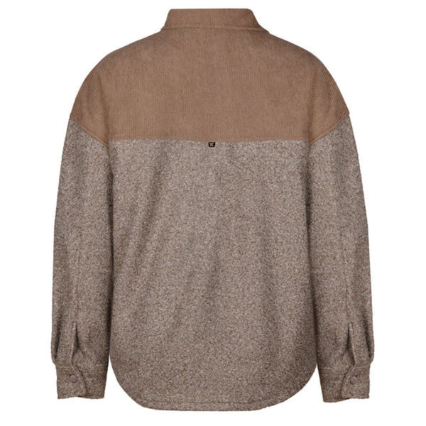 P&F Women's Corduroy and Wool Work Overshirt PF2008-02 - Taupe