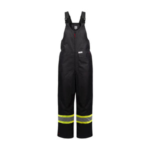 P&F Women’s High Visibility Insulated Waterproof CSA Safety Bib Overalls - PF9001 Black