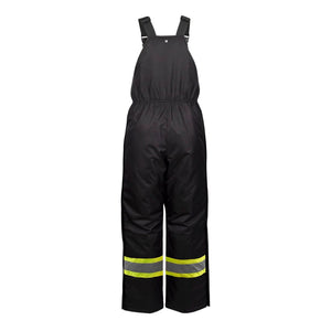 P&F Women’s High Visibility Insulated Waterproof CSA Safety Bib Overalls - PF9001 Black