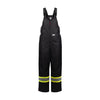 P&F Women’s High Visibility Insulated Waterproof CSA Safety Bib Overalls - Black