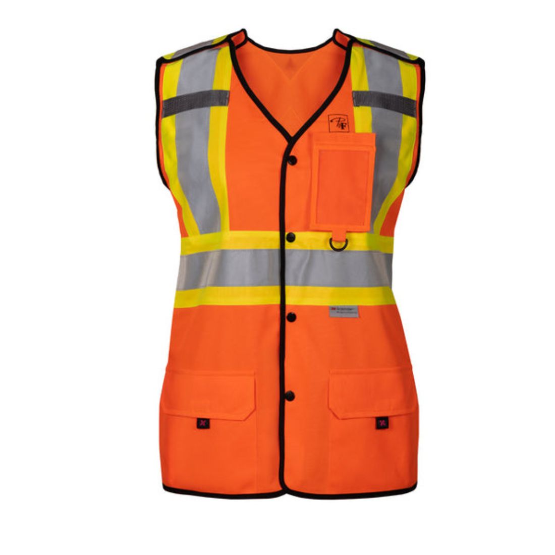 P&F Women's High Visibility Safety Vest with 4" Reflective Stripes PF760B-17