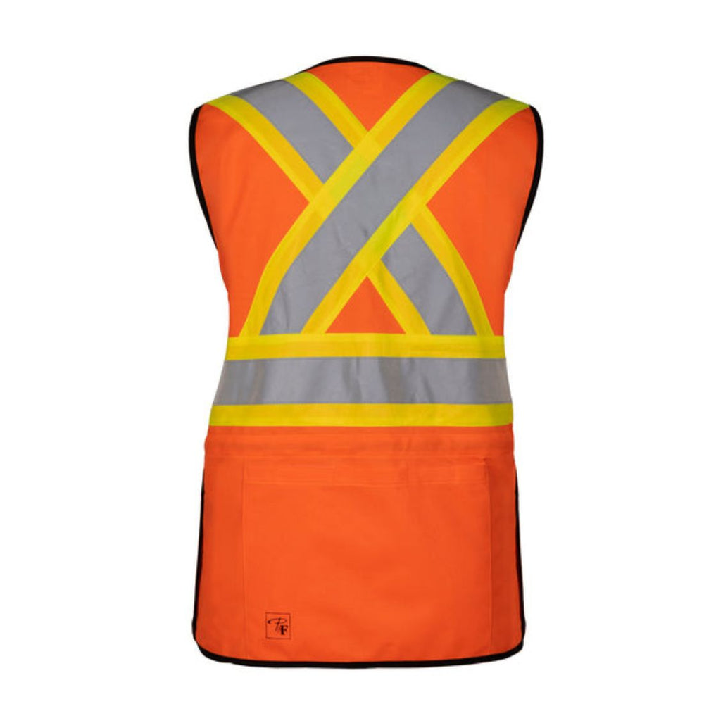P&F Women's High Visibility Safety Vest with 4" Reflective Stripes PF760B-17