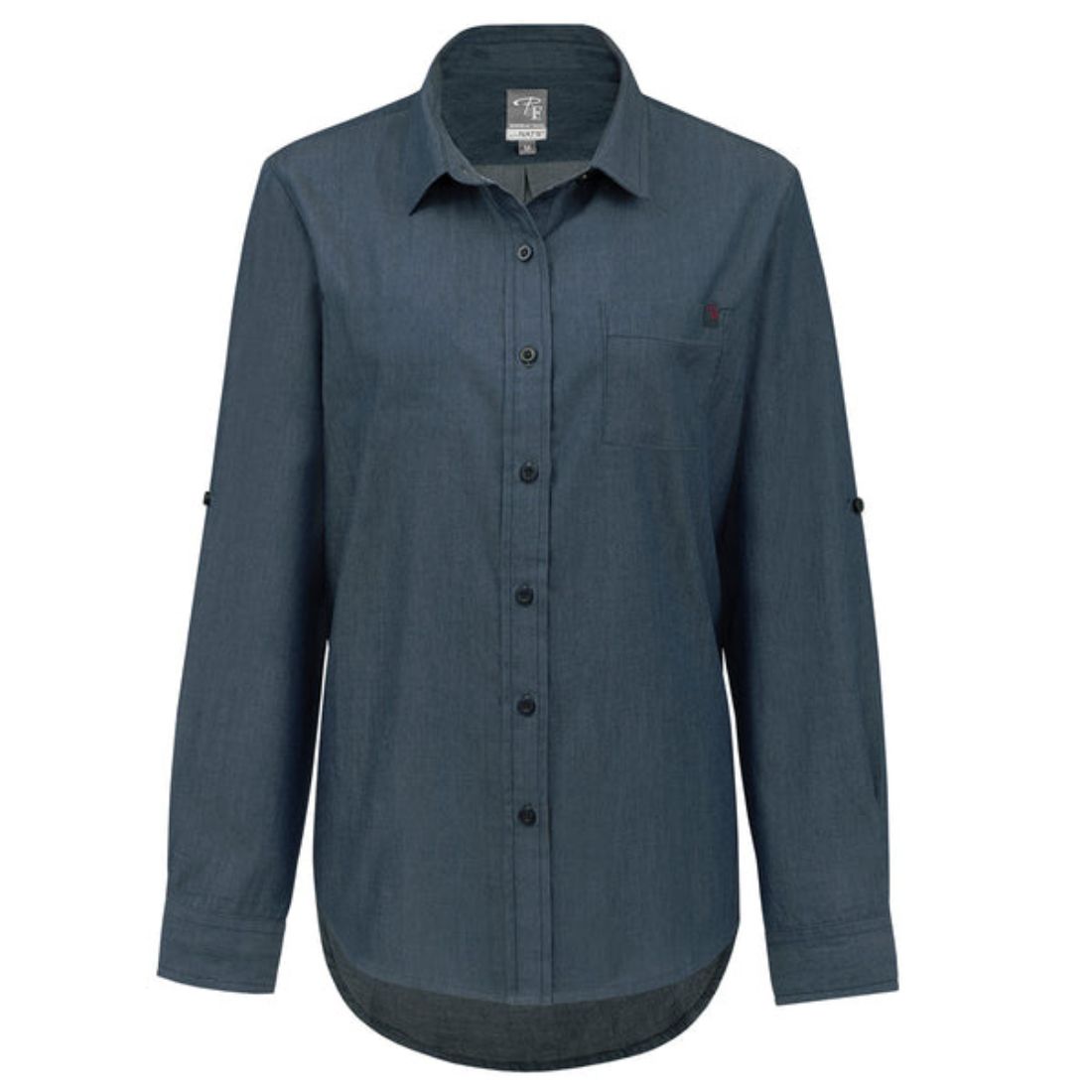 P&F Women's Long Sleeve Flannel Work Shirt PF475-16 - Navy