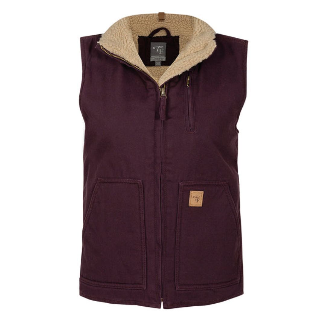 P&F Women's Sherpa Lined Duck Jacket PF492-19 - Purple
