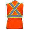 P&F Women's High Visibility Safety Vest PF760 - Orange