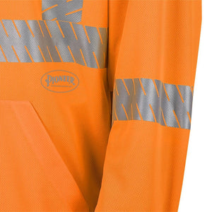 Pioneer Men's Hi-Vis Birds-Eye Wicking Safety Hoodie Shirt 6964