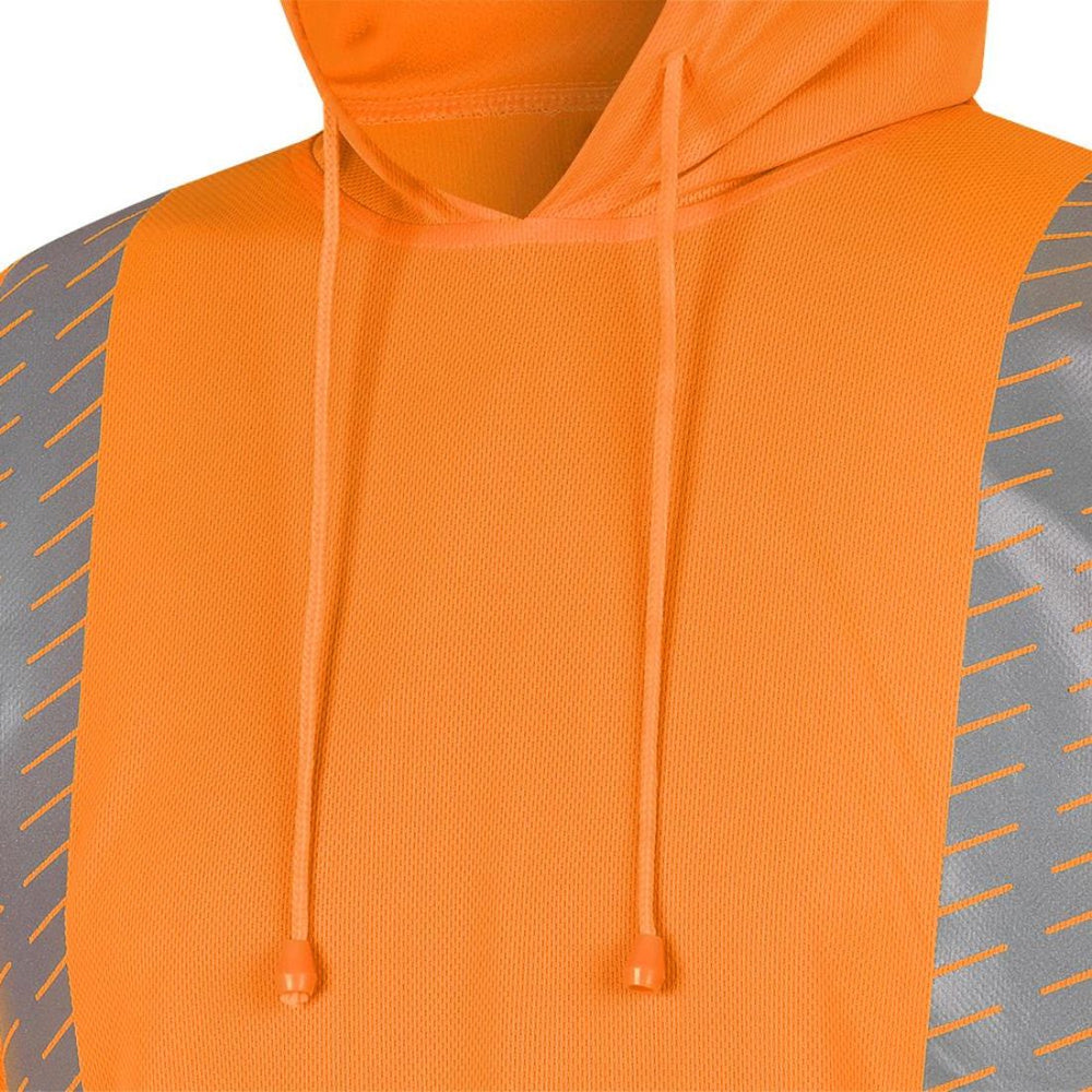 Pioneer Men's Hi-Vis Birds-Eye Wicking Safety Hoodie Shirt 6964