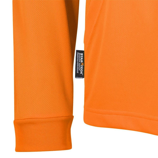 Pioneer Men's Hi-Vis Birds-Eye Wicking Safety Hoodie Shirt 6964
