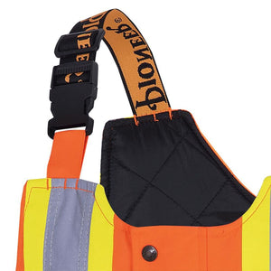 Pioneer Men's Hi-Vis Waterproof Safety Bib Overall 5040BB - Orange