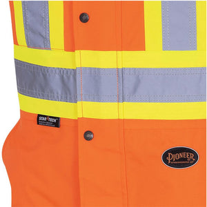 Pioneer Men's Hi-Vis Waterproof Safety Bib Overall 5040BB - Orange