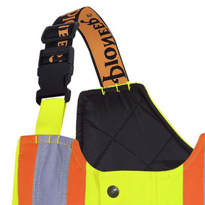 Pioneer Men's Hi-Vis Waterproof Safety Bib Overall 5041BB - Yellow